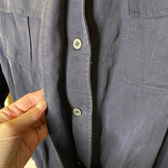 For The Republic Denim Navy Military Style Women’s Jacket - Picture 8 of 8